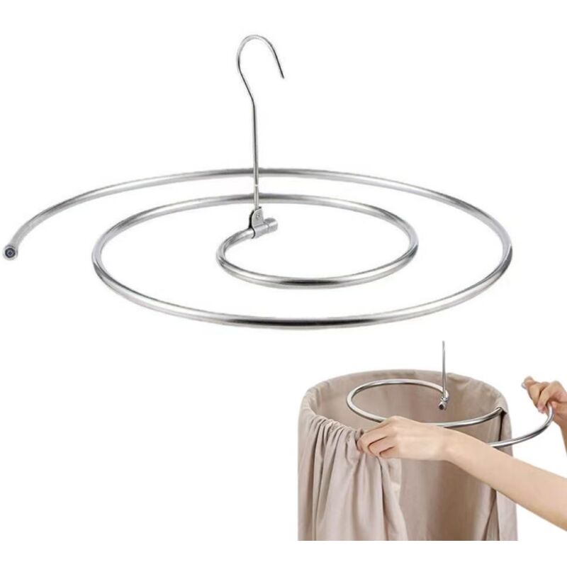 Étendoir à linge spiralé, étendoir de rangement pour vêtements, étendoir à couettes, adapté au séchage des draps et des couettes.