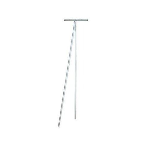 Etendoir à linge zingué 6 fils tubes 32mm hauteur env.215cm largeur 590mm