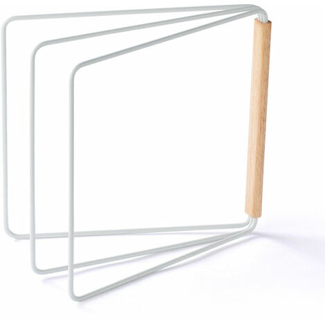 Étendoir à torchons pliable à 3 bras pour cuisine Blanc 27,5 x 2, x 25 cm