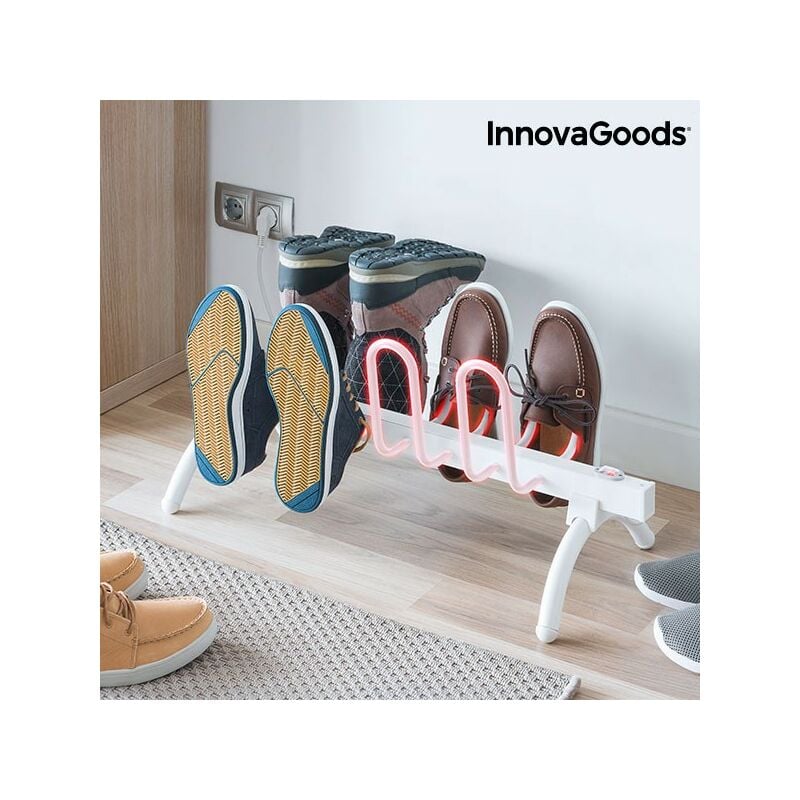 Innovagoods - tendoir Sèche-linge - Séchoir Électrique à Chaussures 80W Blanc