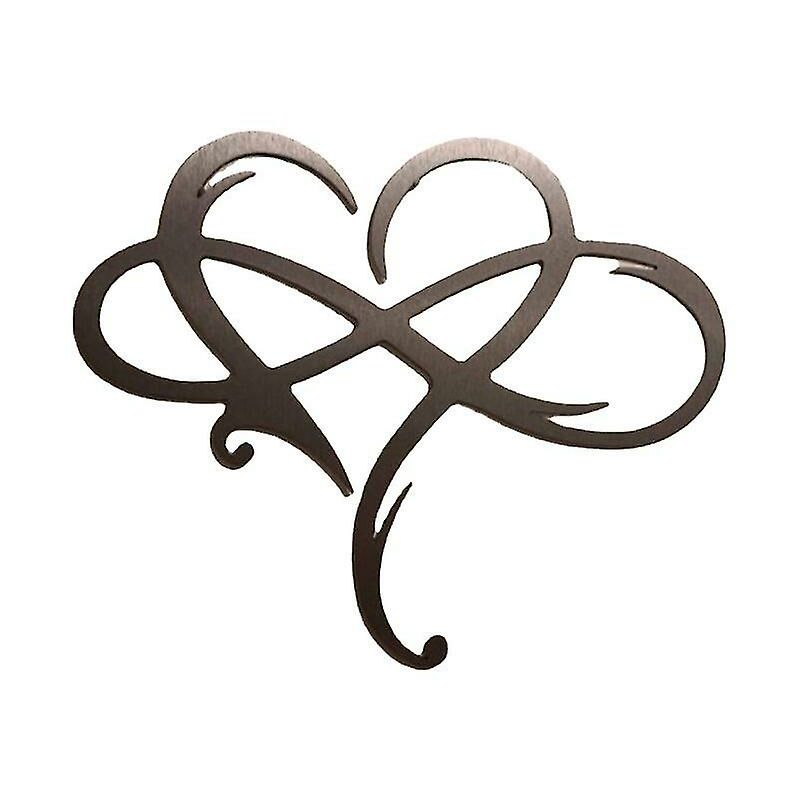 Image of Fortuneville - Eternal Love Ornamento in ferro battuto, decorazione da parete in metallo, nero