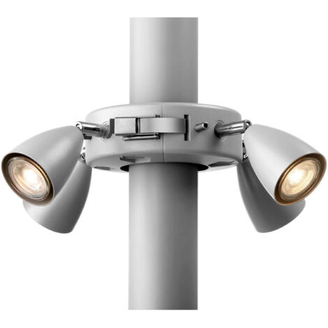 SOMAGIC Etherma Solamagic Licht am Mast Sonnenschirm-Beleuchtung 4x 5 Watt 230 V Licht am Mast weiß 9105028