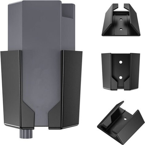 Ethernet Adapter Bracket Plastic Ethernet Adapter Bracket Wall Mount Ethernet Adapter Bracket for Various Installation Surfaces (Black)