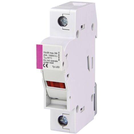 ETI 002540211 EFH 10 DC 1p LED Porte-fusible Adapté pour (fusibles) fusible 10,3 x 38 mm 25 A 1000 V 1 pc(s) Y715043