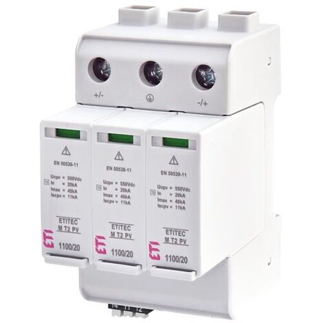 ETI Disjoncteur surpression pour PV, ETITEC M T2 PV 1100/20 Y RC, REG
