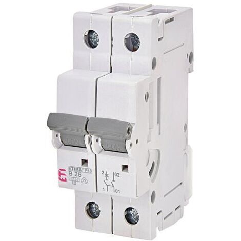 ETI Disjoncteurs automatiques ETIMAT P10 1-pôle + N, 10kA, B25, REG