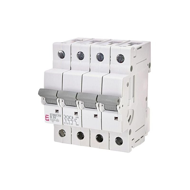ETI Disjoncteurs automatiques ETIMAT P10 3 pôles + N, 10kA, B50, REG