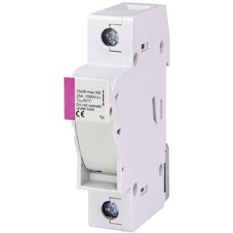 ETI Elektrotechnik 002540201 EFH 10 DC 1p Porte-fusible Adapté pour (fusibles) fusible 10,3 x 38 mm 25 A 1000 V 1 pc(s)