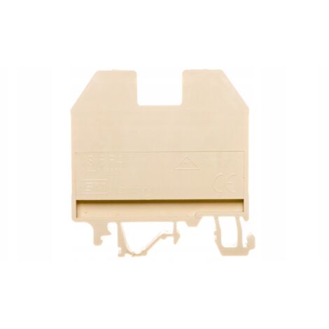 ETI Polam  Connecteur de rail  vis - 6mm2 - Beige - Résistant  la chaleur - Montage facile