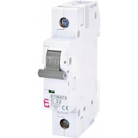 ETI Polam  Disjoncteur 1P C 32A - 6KA - Compact et Fiable - Protection Électrique Efficace