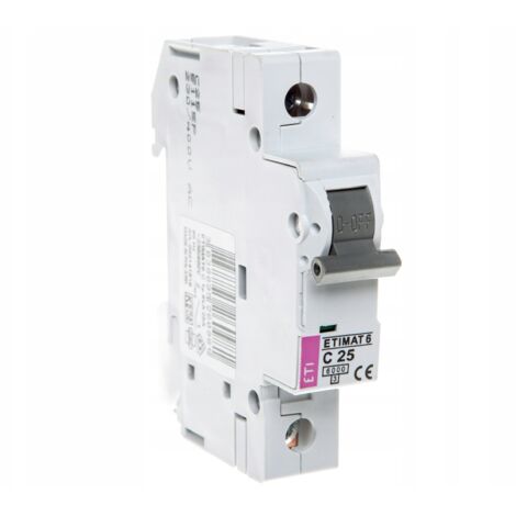 ETI Polam  Disjoncteur 1P C25 - 230V - 25A - Haute protection - Fiable et durable
