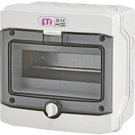 Eti-polam ECH-4G Distributeur Étanche Transparent 4 Modules