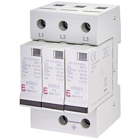 ETI Überspannungsableiter ETITEC V T12 280/12,5 3+0 RC, REG