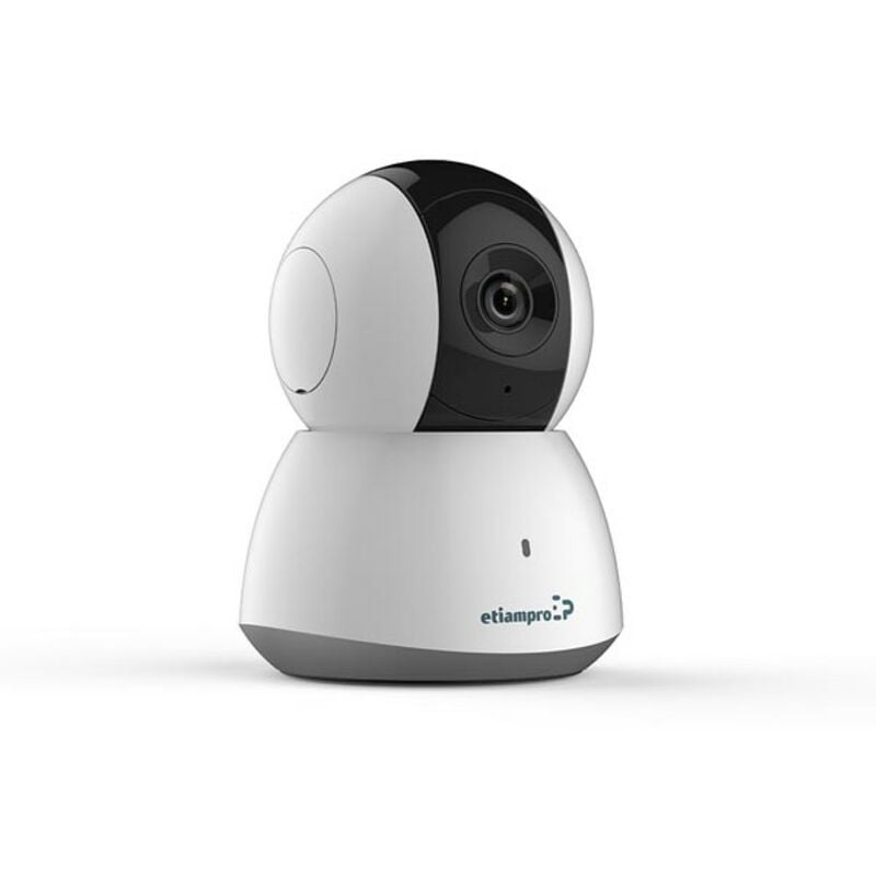 Velleman - EtiamPro Caméra ip Mini, caméra de surveillance, wifi, pan/tilt, 2 mp, LEDs ir, vision nocturne 10 m, objectif fixe, technologie dwdr, app