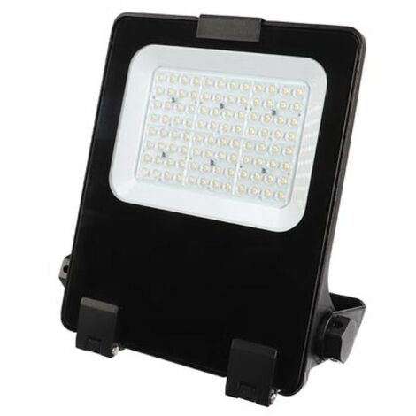 EtiamPro Projecteur LED extérieur, 60W, blanc neutre, 4000K, IP65, puissant, avec boîte de connexion, lampe de chantier, boîtier aluminium, lentilles interchangeables, éclairage jardin, façade, allée