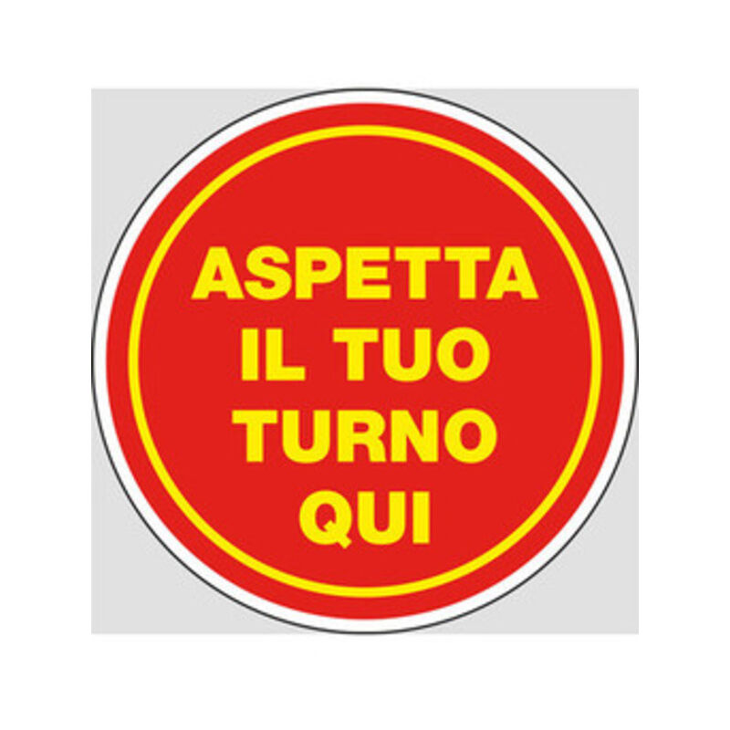 Etic.ades. D.20cm. Aspetta il Tuo Turno Qui Pz 1,0...