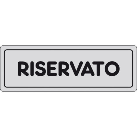 ETICHETTA ADESIVA 150X50 RISERVATO- 10,0 pz