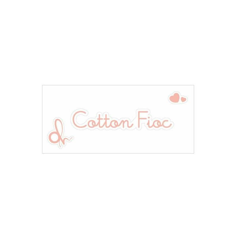 Image of Etichetta adesiva con scritta Cotton Fioc cm.6,5x1h. - Colore: Rosa