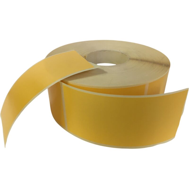 Etichetta adesiva neutra gialla viva