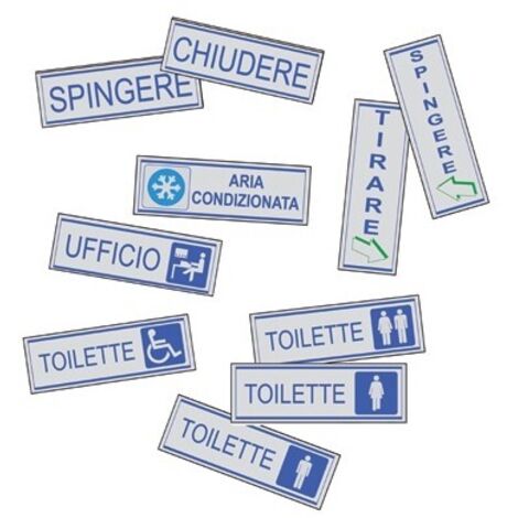 ETICHETTA ADESIVA SEGNALETICA CM 15 x 5 Chiudere