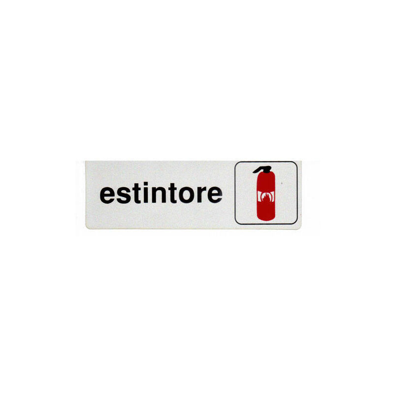 Image of Etichetta adesiva segnaletica targhetta stickers vari modelli 13165V estintore (18931)