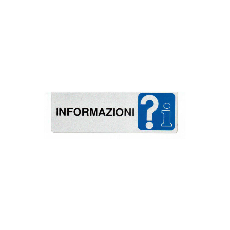 Image of Etichetta adesiva segnaletica targhetta stickers vari modelli 13165V informazioni (13194)