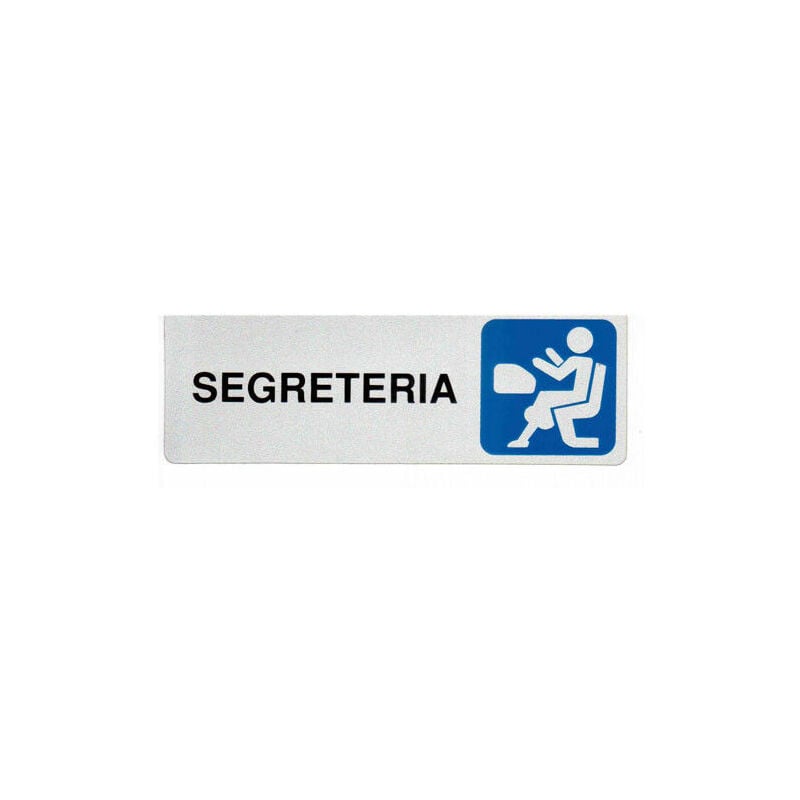 Image of Etichetta adesiva segnaletica targhetta stickers vari modelli 13165V segreteria (18938)