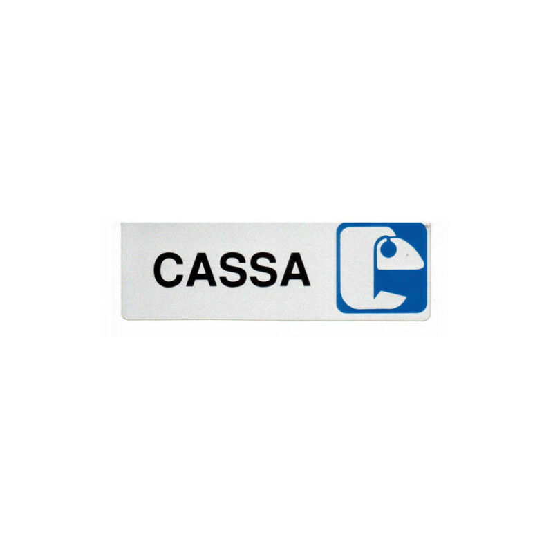 Image of Etichetta adesiva segnaletica targhetta stickers vari modelli 13165V cassa (13225)