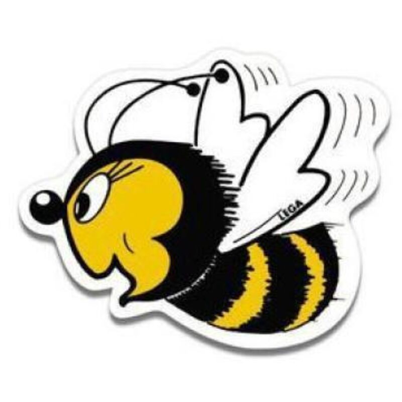 Etichetta ape felice piccola