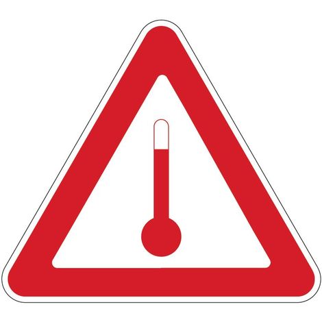 Etichetta autoadesiva o supporto alluminio A.D.R "Materie trasportate a caldo" 300x300mm Modello - Alluminio
