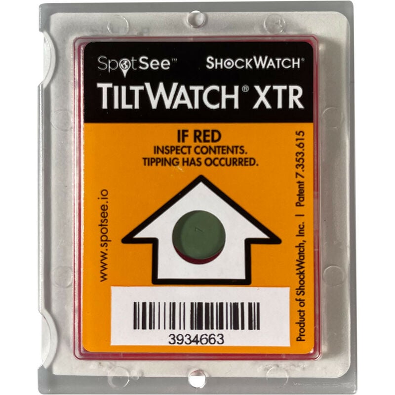 Etichetta con indicatore d'inclinazione TiltWatch