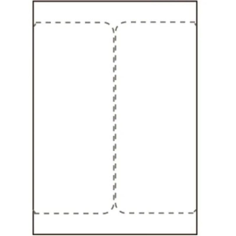 Image of Etichette di spedizione 105 x 220 mm, per stampanti laser/getto Inkjet, 2 pezzi/foglio, 500 fogli/scatola, SHIPLABEL105X220-I2P