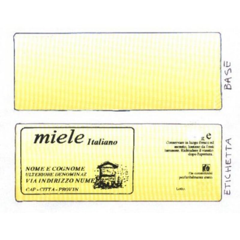 Etichetta per miele personalizzata (confez. da 100 pezzi)