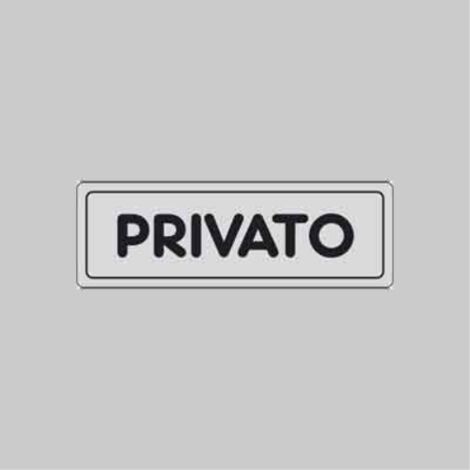 Etichetta 'privato' 15x5 cm (10 pezzi)