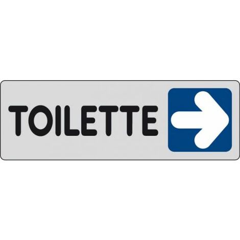 ETICHETTA SEGNALETICA TOILETTE A DESTRA 10 PZ