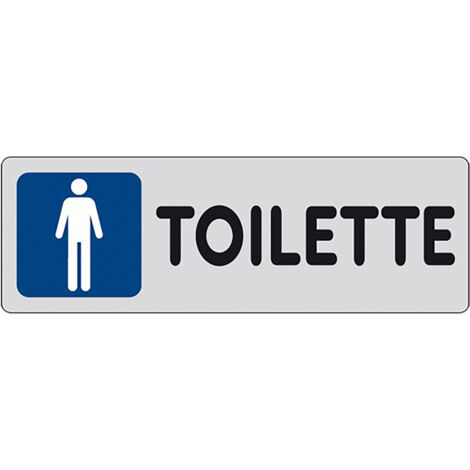 ETICHETTA SEGNALETICA TOILETTE wc bagno UOMINI man - EUROSIGNALS