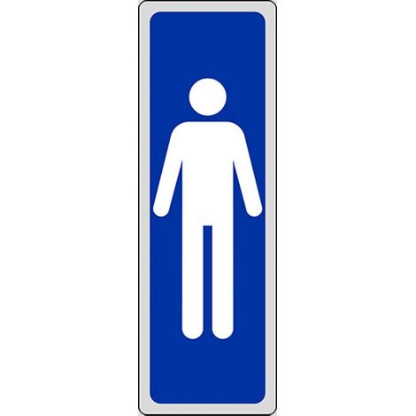 ETICHETTA SEGNALETICA WC UOMINI 10 PZ