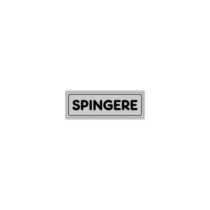 Image of Brico Dea - etichetta 'spingere' cm 15x5