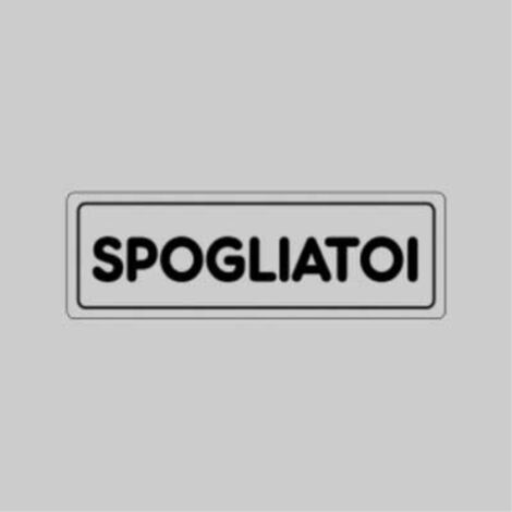 Etichetta 'spogliatoi' 15x15 cm (10 pezzi)