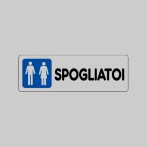 Etichetta 'spogliatoi uomo/donna' 15x15 cm (10 pezzi)