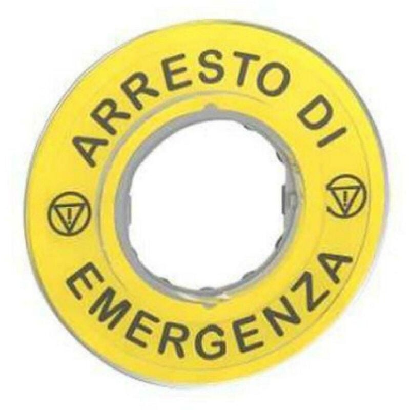 Schneider - etichetta arresto emergenza 3d zby9620