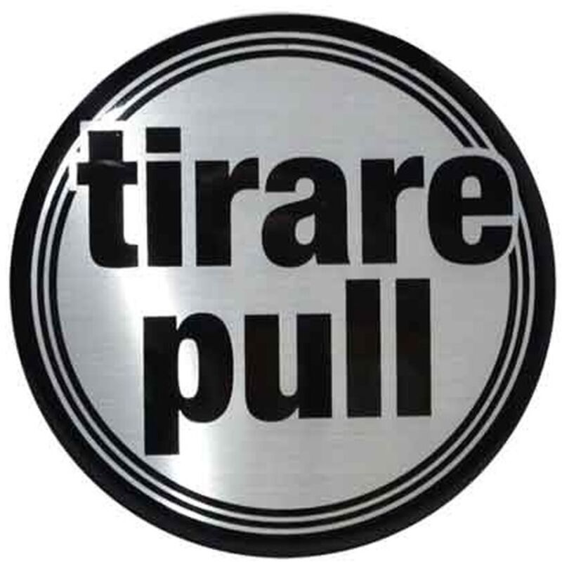 ETICHETTA TONDA 'TIRARE' Ø 10 cm Q.TA 5