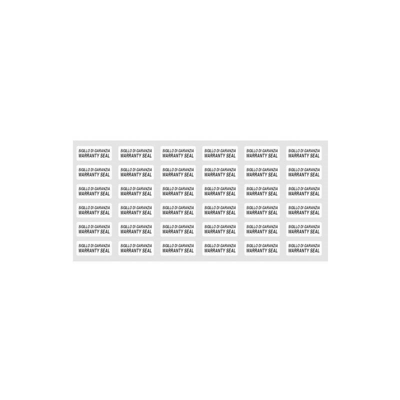 Image of Etichette adesive antimanomissione con sigillo di garanzia - 48 pezzi