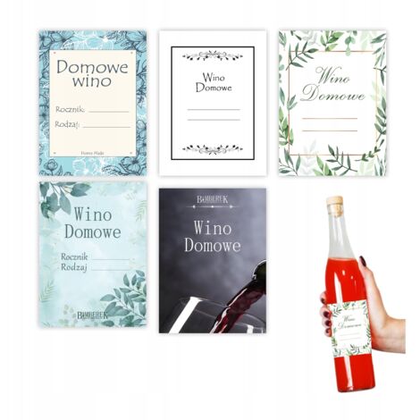 ETICHETTE ADESIVE PER VINO FATTO IN CASA 10X MOONSHINE WINE