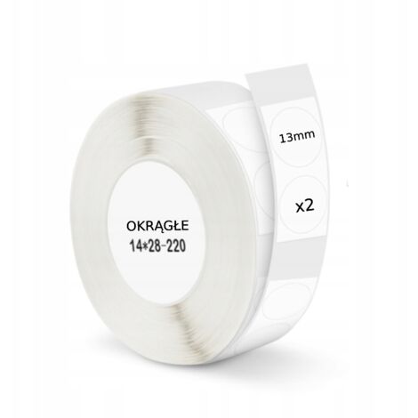 Etichette adesive rotonde NIIMBOT da 13 mm, 440 pezzi
