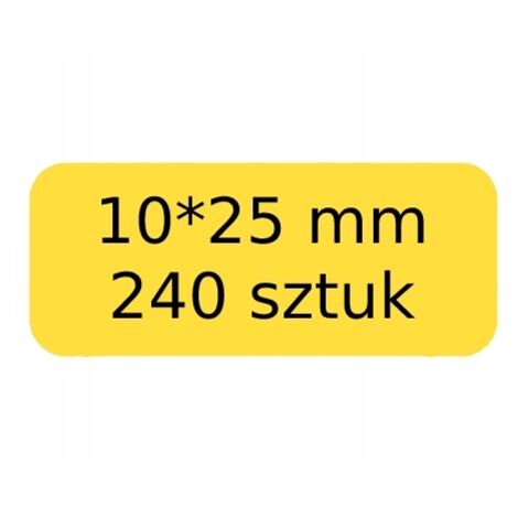 Etichette autoadesive NIIMBOT GIALLE 10 x 25 mm, 240 pezzi