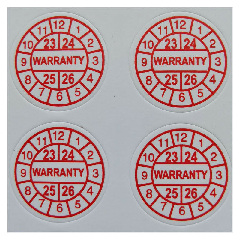 Image of Stickerslab - Etichette bollini adesivi antimanomissione con sigillo di garanzia - 100 pezzi