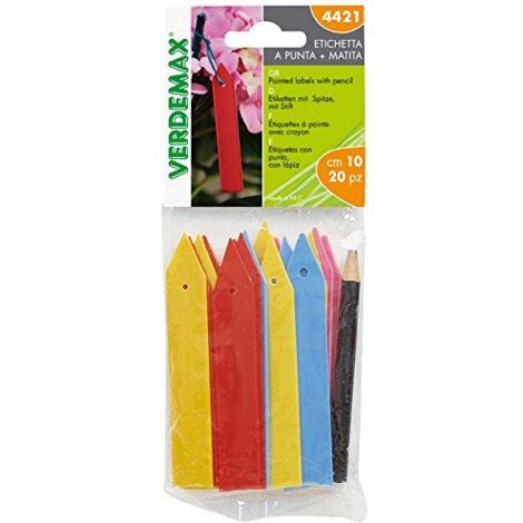 ETICHETTE COLORATE A PUNTA PER VASI E GIARDINO CM10