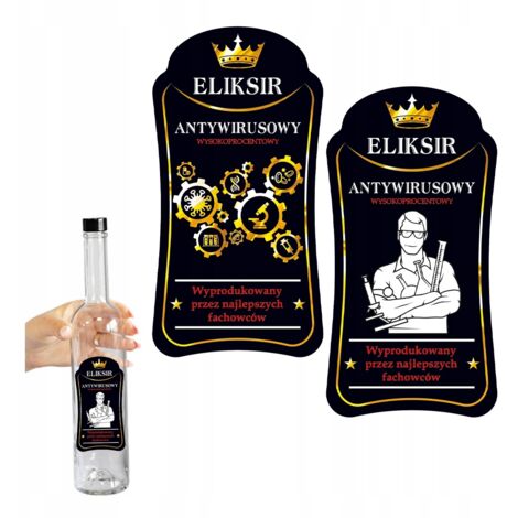 Etichette ELISIR ANTIVIRUS 10X PREMIUM per vodka