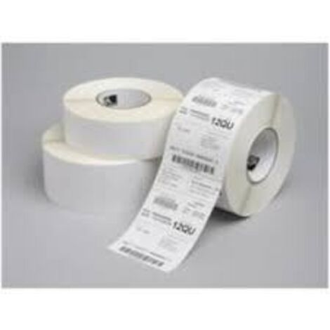 Etichette in carta termotrasferibile non rivestita Zebra Z-Ultimate 3000T, 69,85 x 31,75 mm, rotolo da 880253-031D, 2100 etichette, diametro core 25 mm, confezione da 12